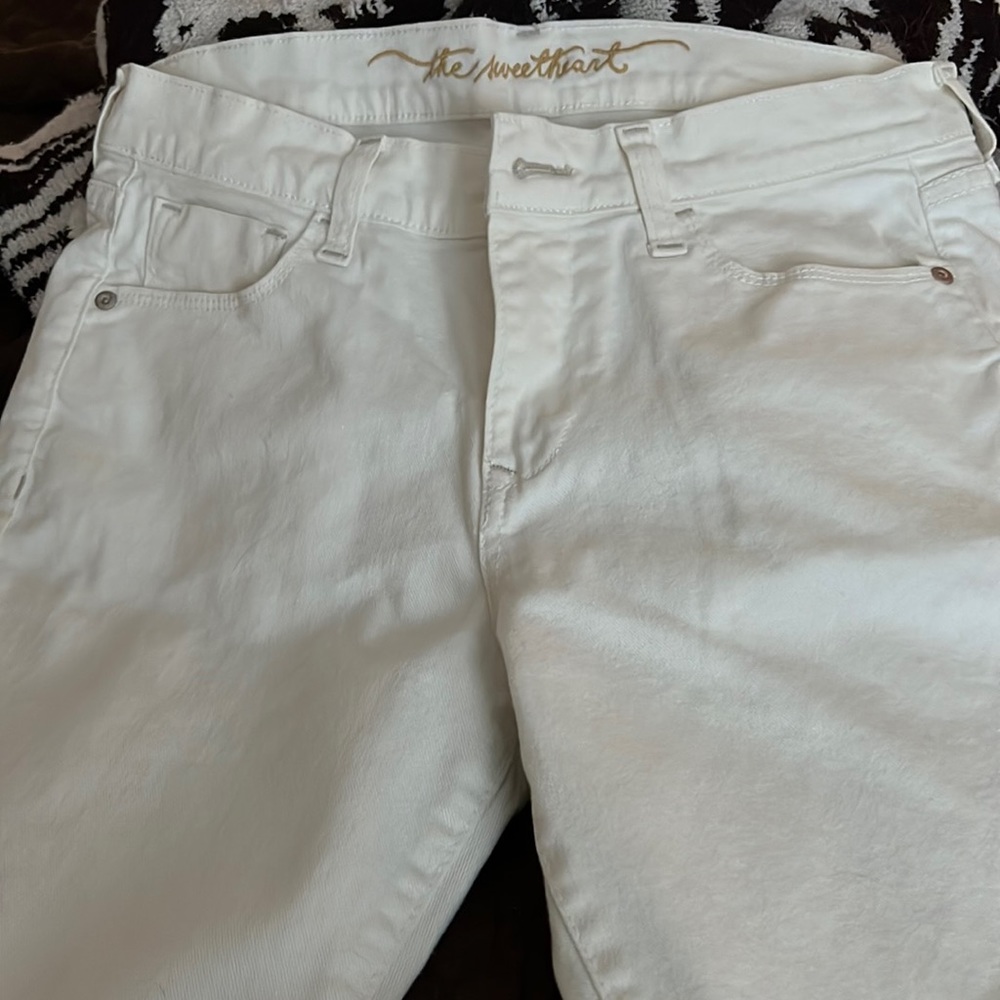 White jeans. Gently worn.